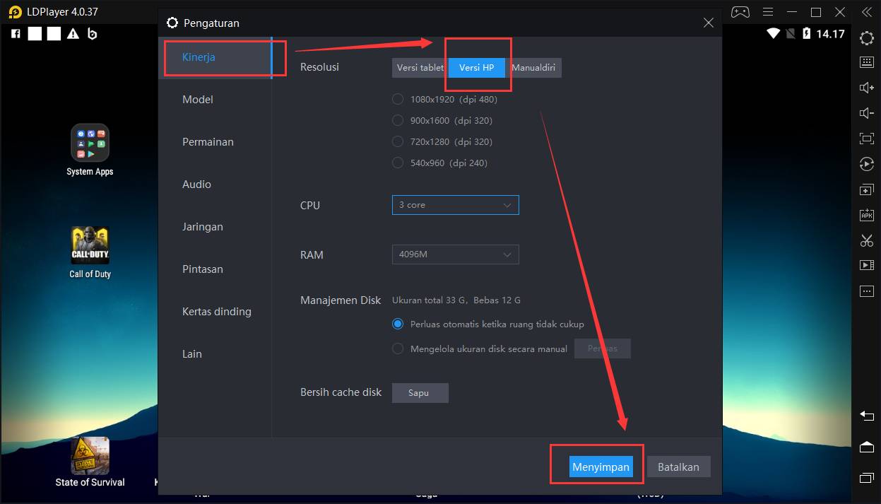 Cara beralih dari lanskap ke potret