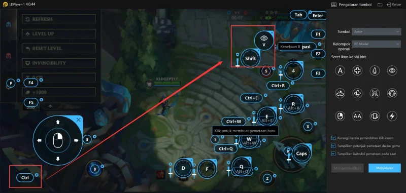 League of Legends: Wild Rift - Operasi tombol terperinci LDPlayer