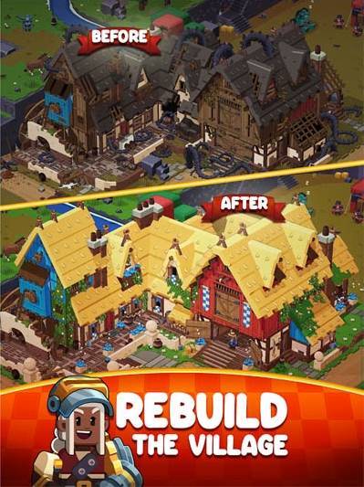 [Review] Medieval Merge Epic RPG Games Gabungkan Setiap Wilayah Pada Gengganganmu!