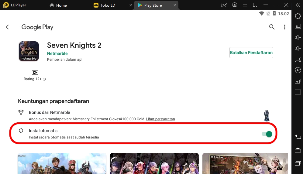download dan install seven knights 2 di pc