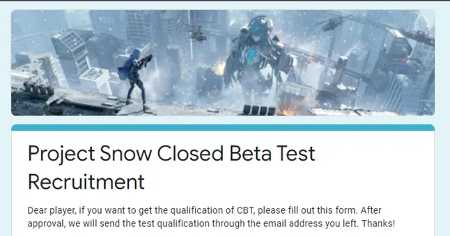 daftar cbt project snow versi global