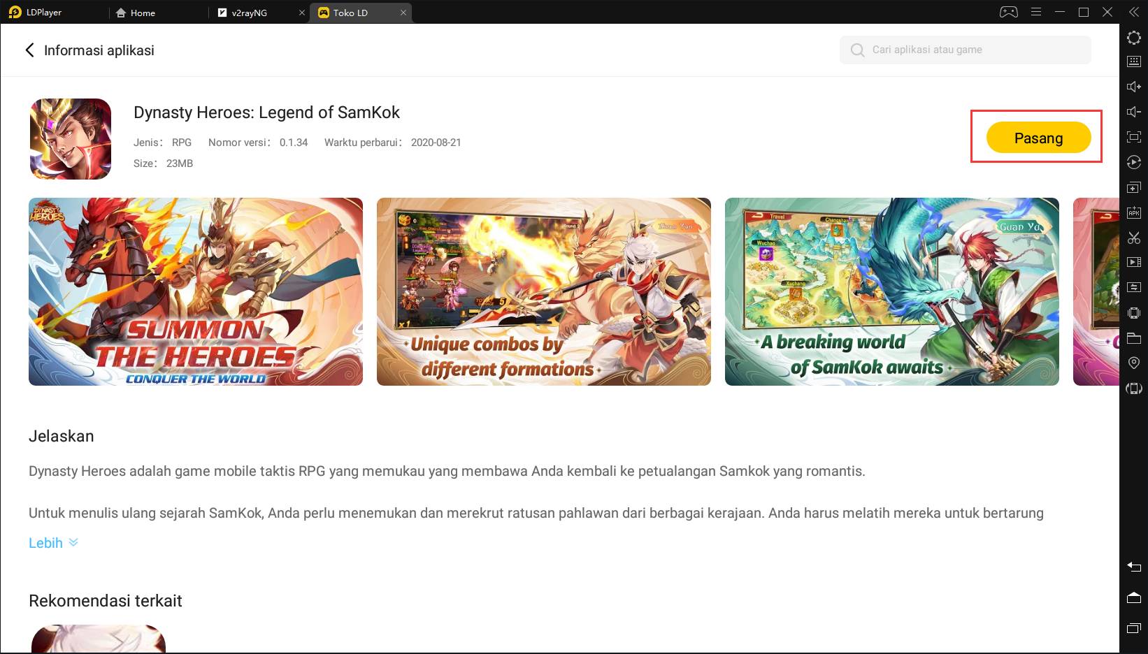 Mainkan Dynasty Heroes: Legend of SamKok di PC: Unduh Emulator Android Gratis