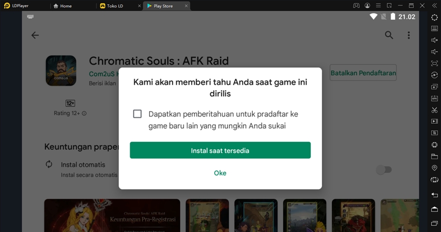 main chromatic souls afk raid di emulator ldplayer