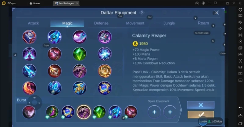 tips rekomendasi build julian mobile legends mlbb