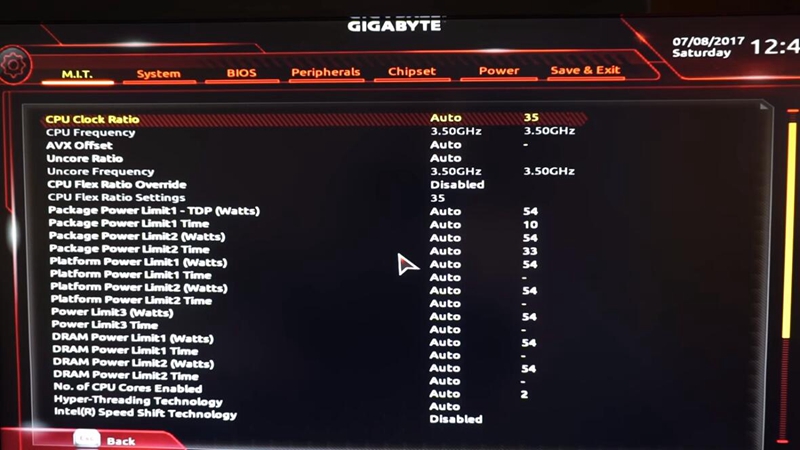 Aktifkan Teknologi Virtualisasi (VT) di komputer dan motherboard GIGABYTE