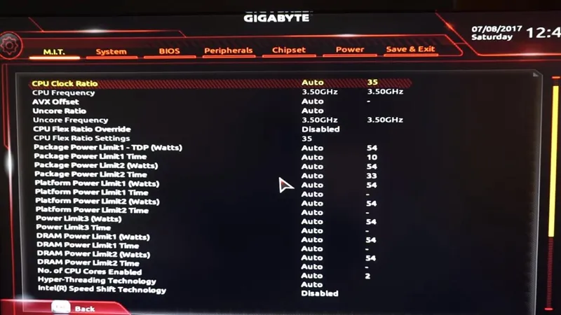 Aktifkan Teknologi Virtualisasi (VT) di komputer dan motherboard GIGABYTE