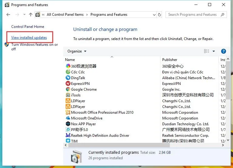 Copot pembaruan KB4100347 untuk Windows 10 sehingga meningkatkan kinerja CPU sebesar 10%