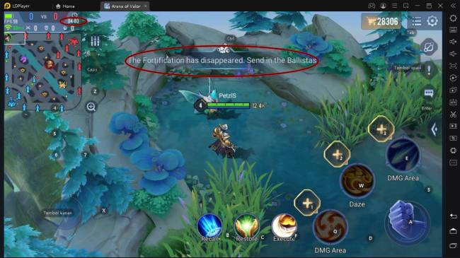 Mainkan mekanik gameplay Arena of Valor di PC menggunakan Emulator LDPlayer