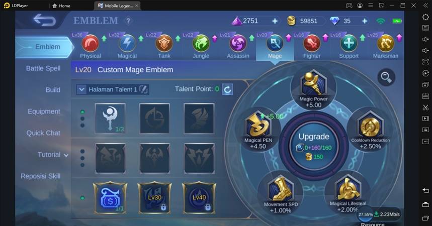 tips rekomendasi build emblem julian mobile legends