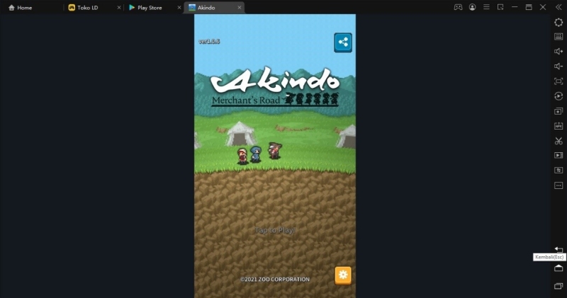 main game akindo merchant road di pc pakai emulator