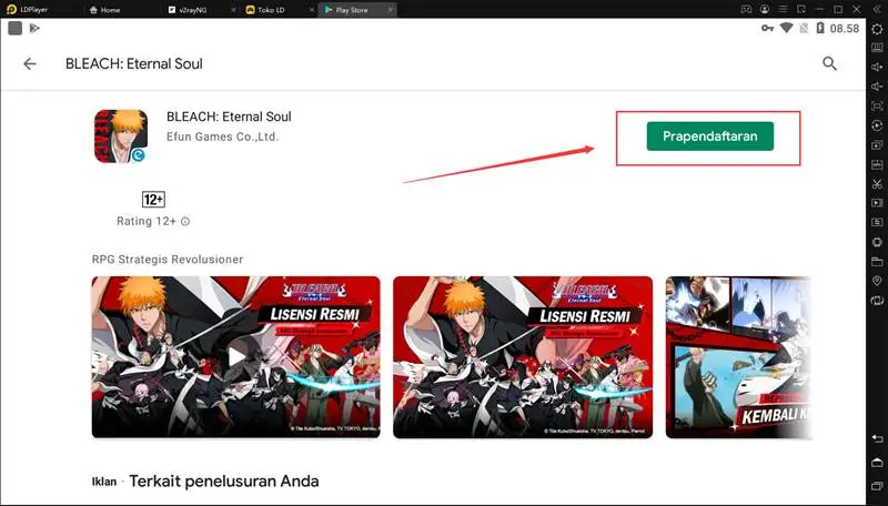 Prapendaftaran BLEACH: Eternal Soul Terbuka!