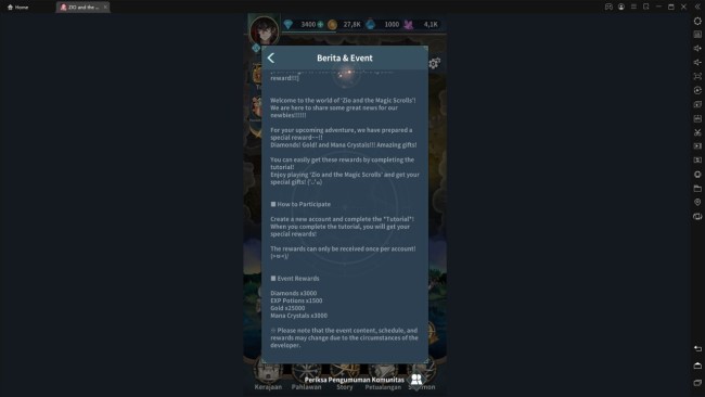 download dan mainkan game zio and the magic scrolls di emulator ldplayer