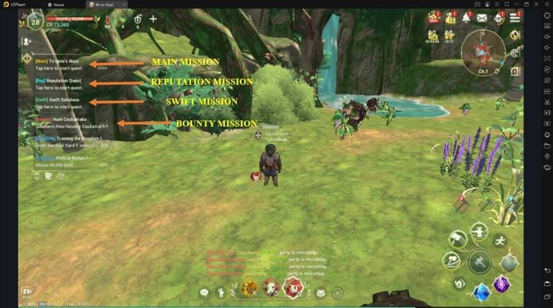 menyelesaikan misi di ni no kuni cross worlds