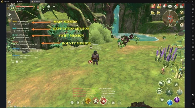 menyelesaikan misi di ni no kuni cross worlds