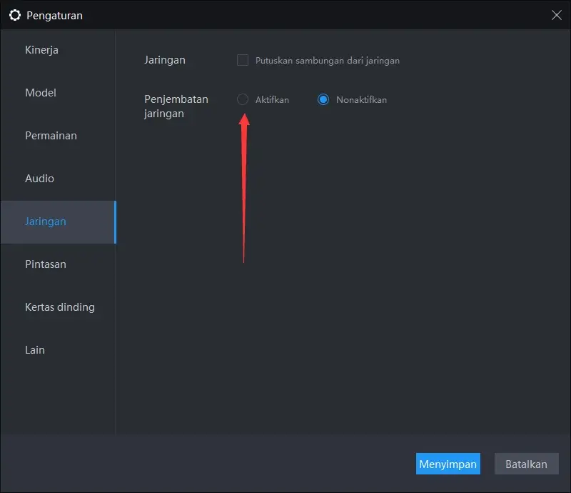 Cara menyiapkan penghubung jaringan di emulator Android LDPlayer