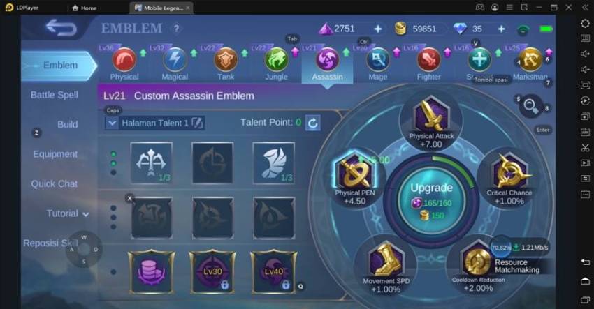 Rekomendasi Emblem Granger di Mobile Legends