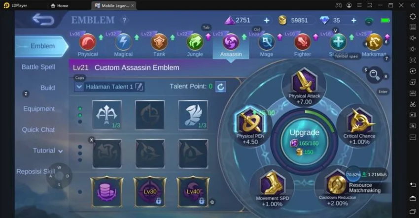 Rekomendasi Emblem Granger di Mobile Legends