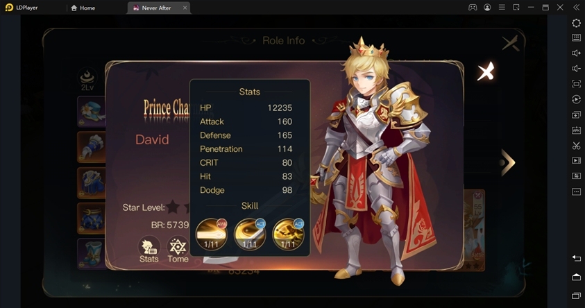 pilih tier list terbaik never after
