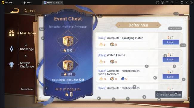 Mainkan mekanik gameplay terbaru Arena of Valor di PC menggunakan Emulator LDPlayer