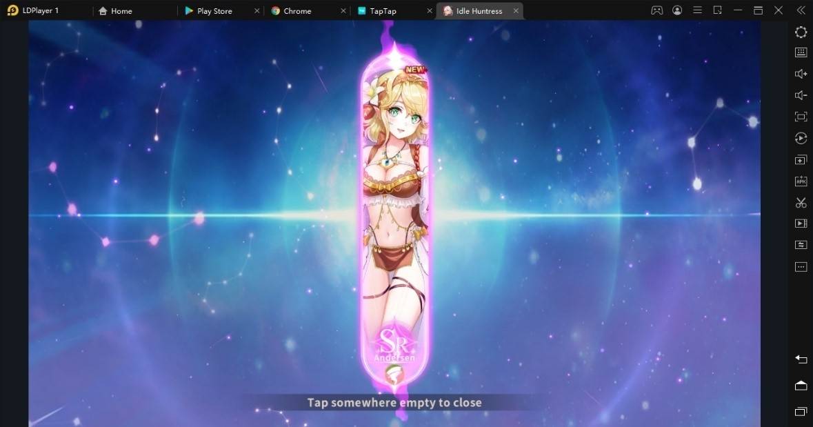 cara gacha game idle huntress