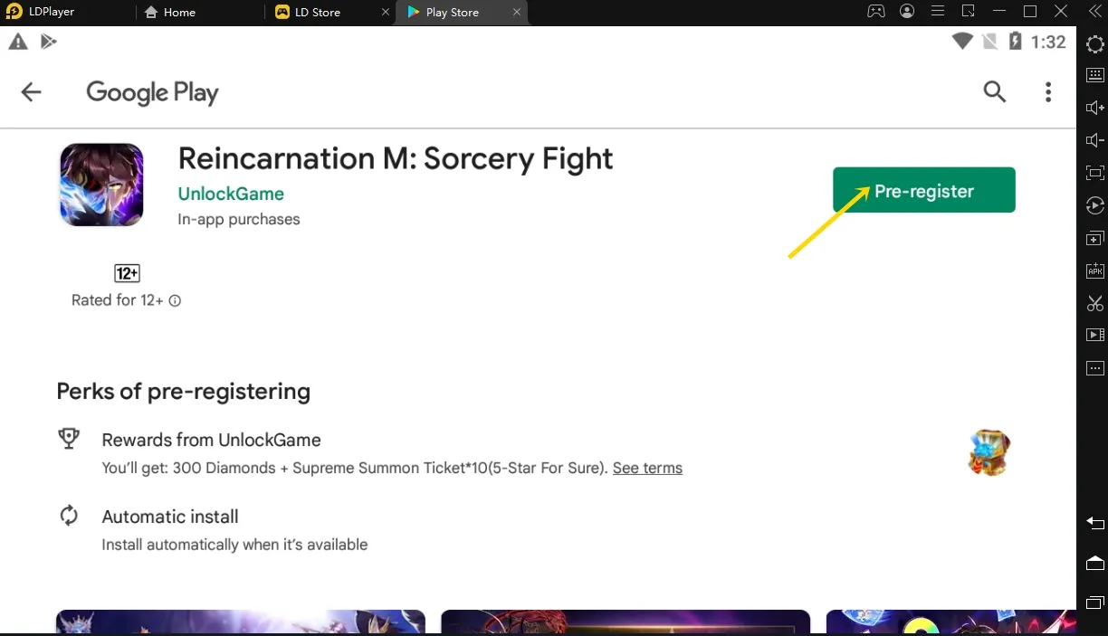 lakukan preregister game reincarnation m sorcery fight di emulator ldplayer
