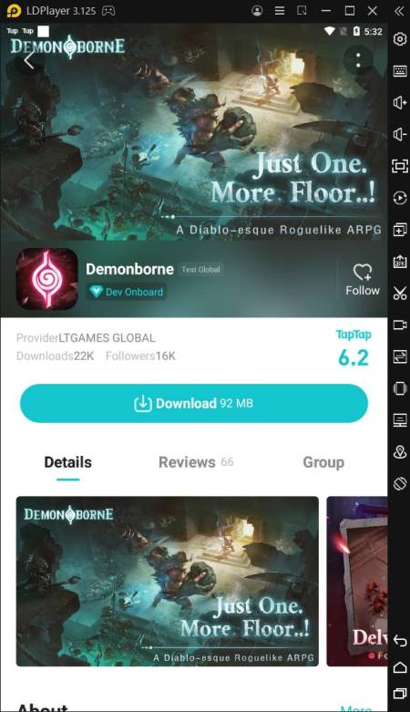 game demonborne di ldplayer