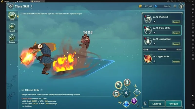 skill destroyer ni no kuni cross worlds pc emulator ldplayer