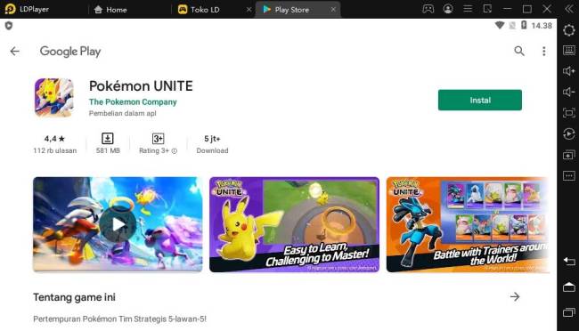 Download dan Mainkan Pokémon Unite di PC atau Laptop dengan LDPlayer 64-bit