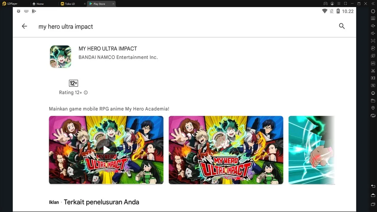 cara prapendaftaran pre-register my hero ultra impact di emulator ldplayer