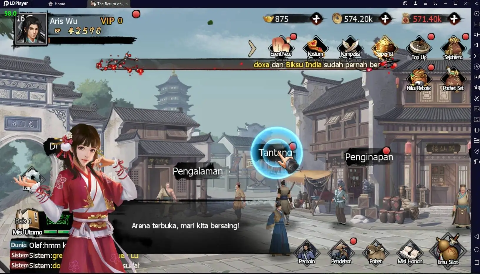 Panduan Pemula Cepat Naik Level The Condor of Heroes di PC/Laptop Pakai Emulator LDPlayer 9