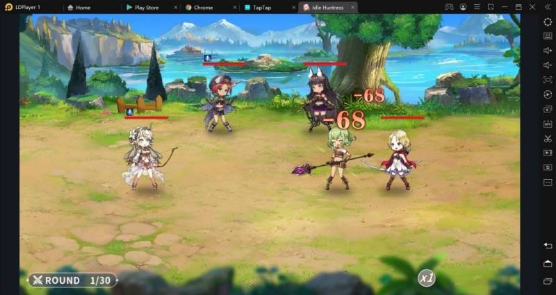 cara main idle huntress di pc