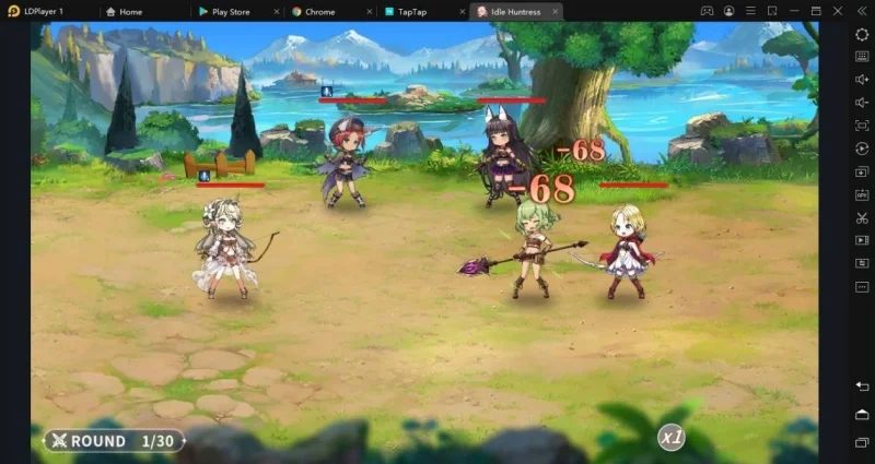 cara main idle huntress di pc