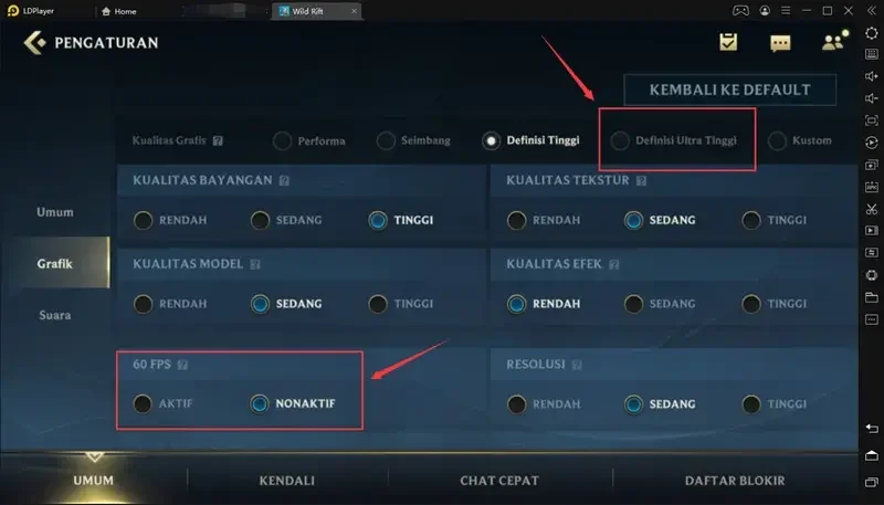 League of Legends: Wild Rift 120 metode pembukaan frekuensi gambar tinggi