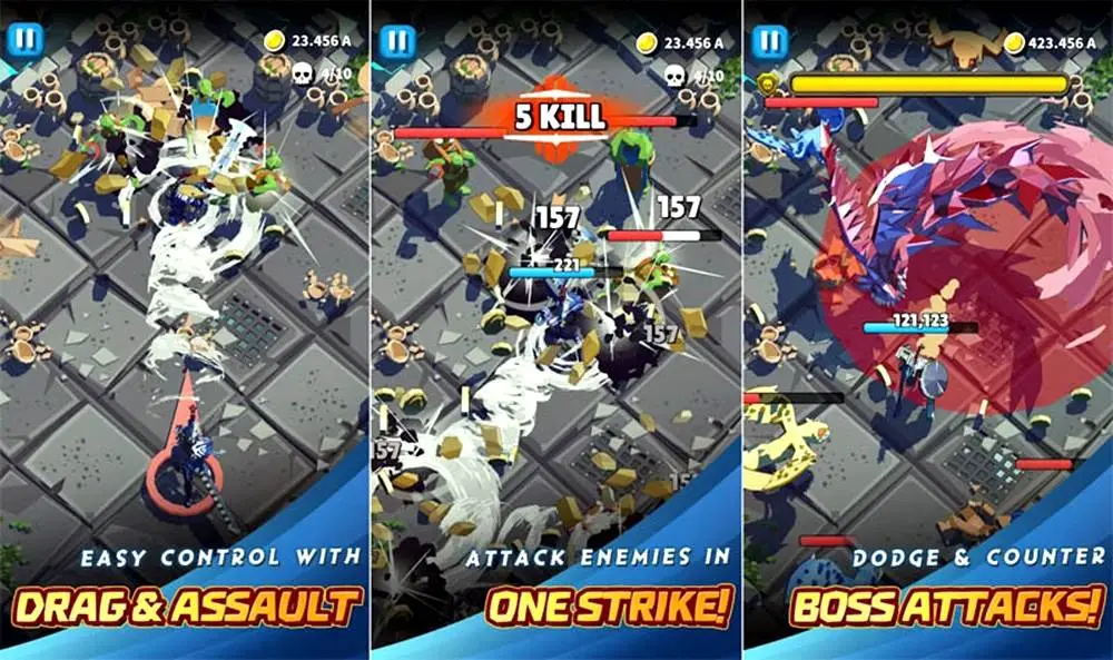 Gameplay Dungeon of Gods.