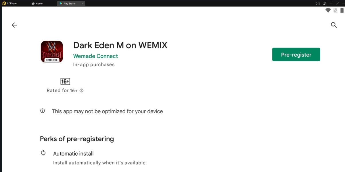 Game MMORPG Terbaru dari Wemade Connect, Dark Eden M on Wemix