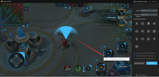 Pengenalan pengaturan tombol keterampilan [Mobile Legends: Bang Bang] di LDPlayer