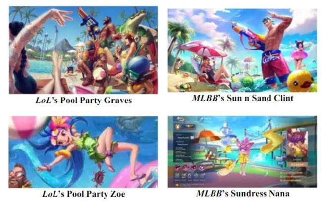 daftar hero dan skin dari game Mobile Legends yang dinilai plagiat atau mencontek 