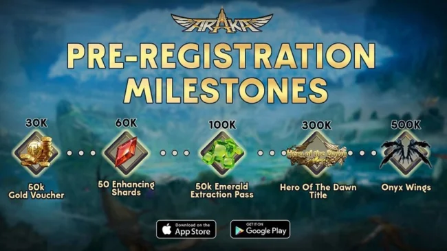 hadiah preregister araka