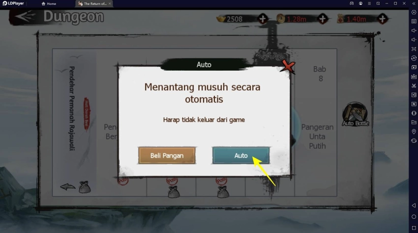 Panduan Advanced RPG The Return of Condor Heroes, Bisa AFK Juga!