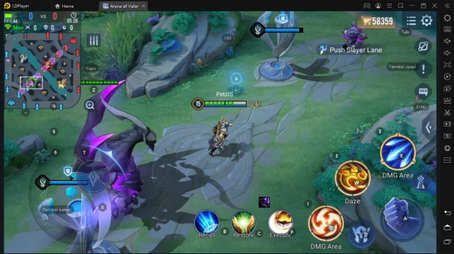 Mainkan mekanik gameplay Arena of Valor di PC menggunakan Emulator LDPlayer