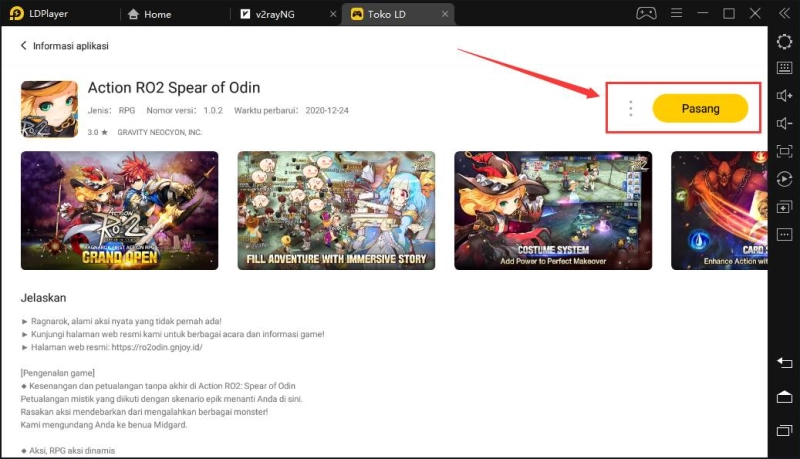 Unduh dan Mainkan Action RO2 Spear of Odin di PC
