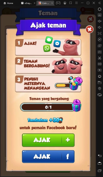 Coin Master-bergantung pada LDPlayer untuk menggesek teman guna mendapatkan sumber daya dengan cepat