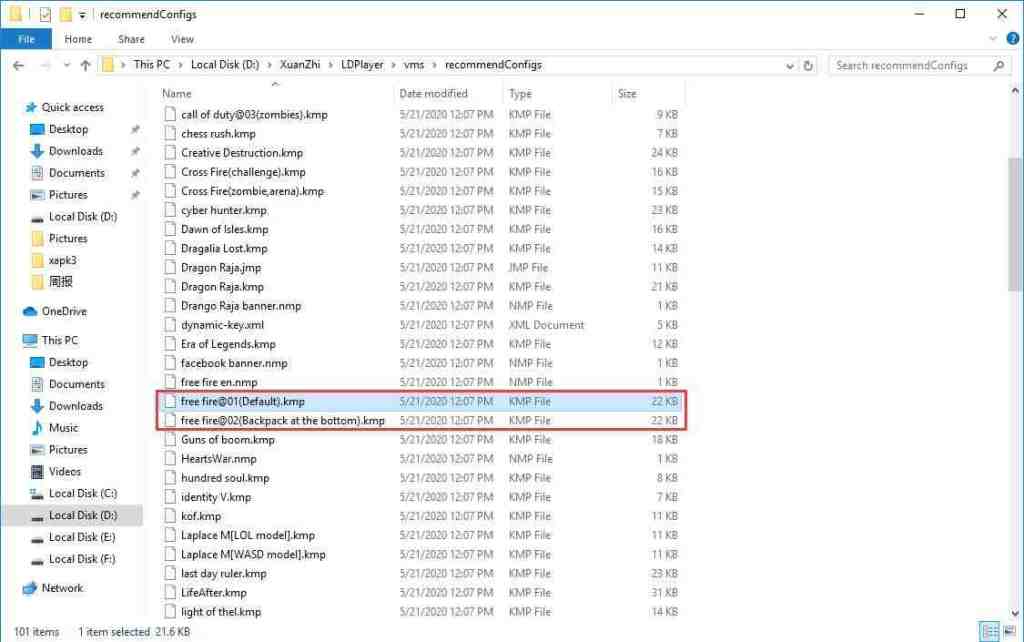 Sesuaikan sensitivitas Y untuk memotret game di emulator