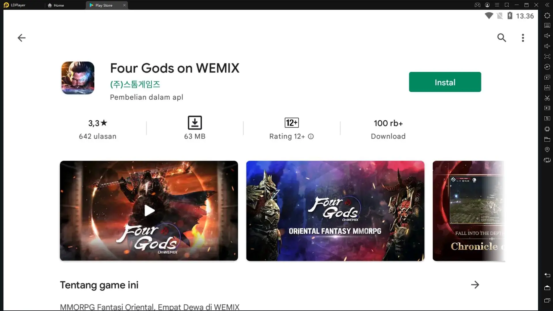 [Berita Game] Four Gods on WEMIX: Game MMORPG Terbaru, Main Ini Dapat NFT!