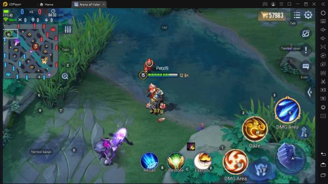 Mainkan mekanik gameplay Arena of Valor di PC menggunakan Emulator LDPlayer