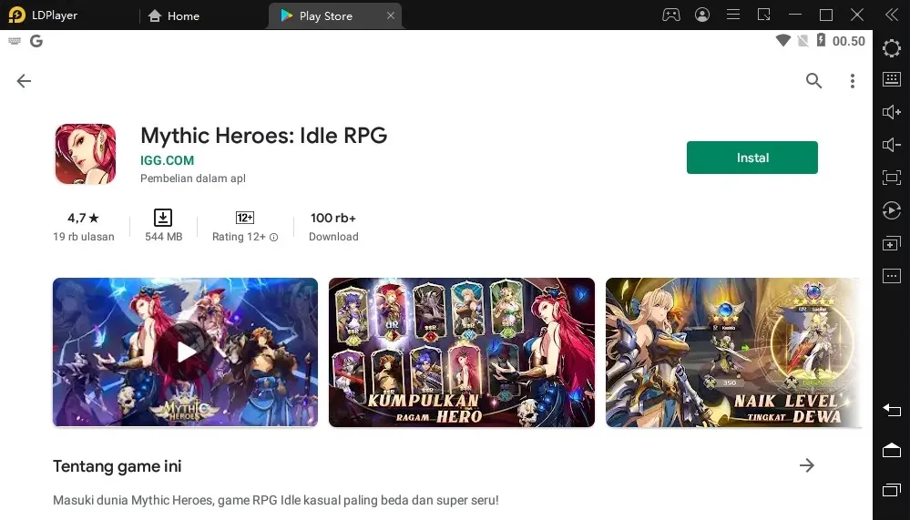 Panduan Bermain, Hero, dan Equipment di Game Mythic Heroes: Idle RPG di PC Menggunakan Emulator Android