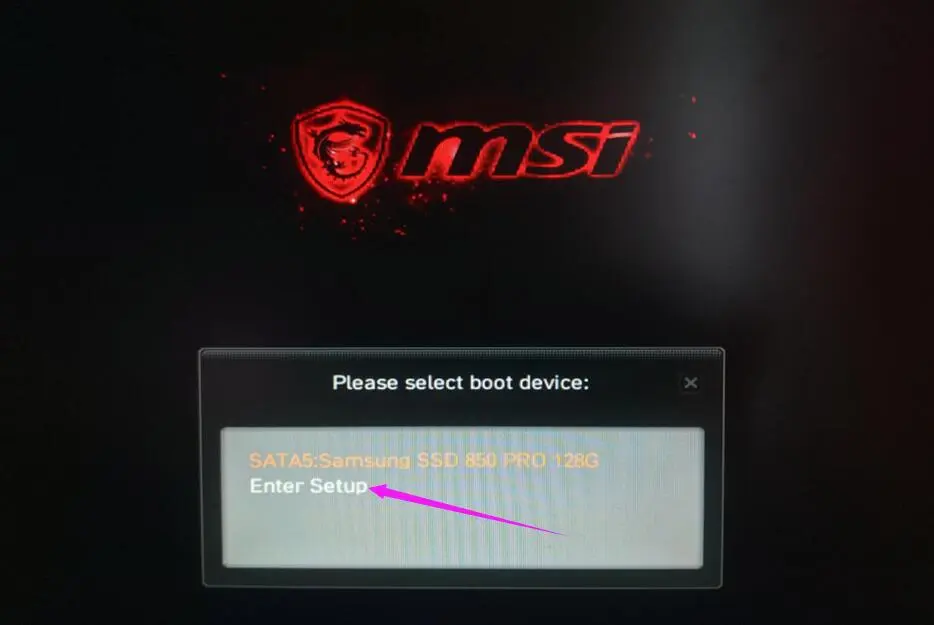 Aktifkan Teknologi Virtualisasi (VT) di komputer dan motherboard MSI