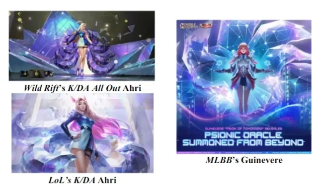 daftar hero dan skin dari game Mobile Legends yang dinilai plagiat atau mencontek 