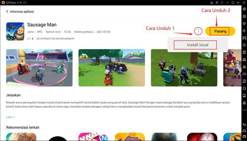 Cara Unduh dan Mainkan Sausage Man di PC