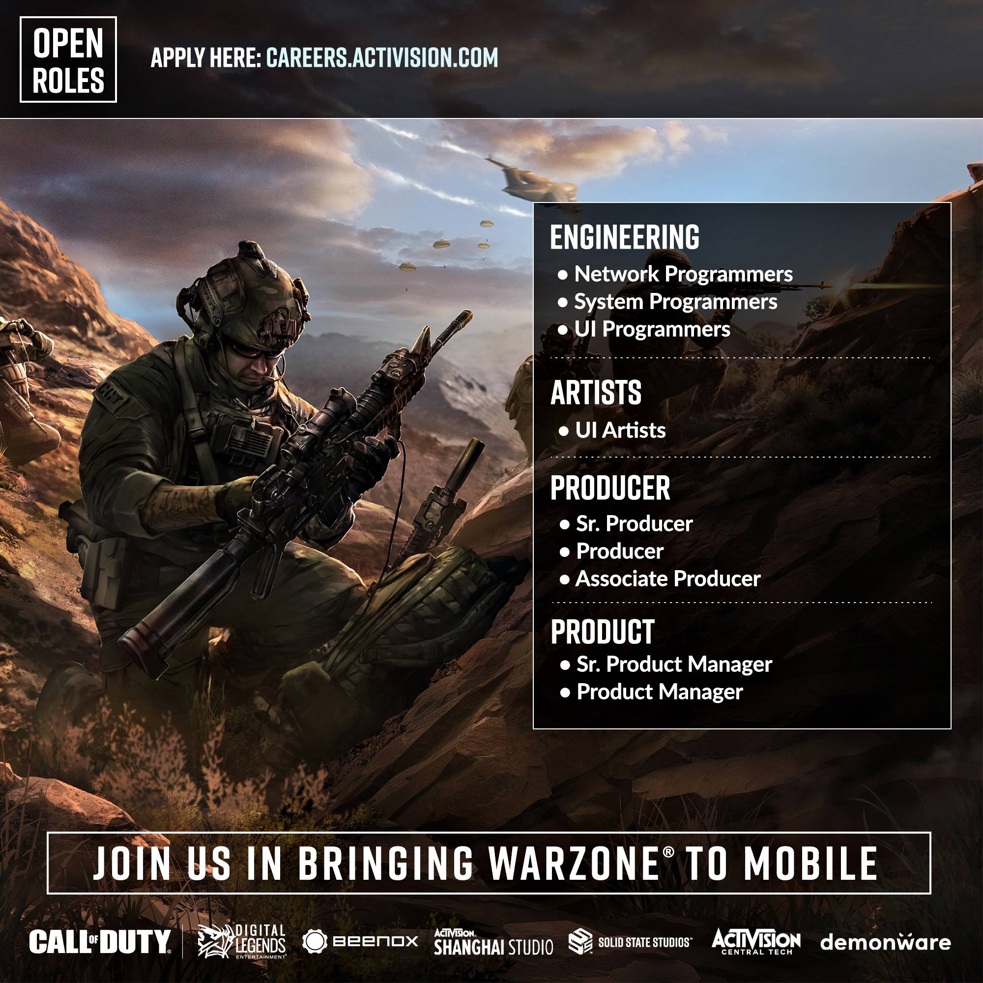 Call of Duty: Warzone Mobile buka lowongan.
